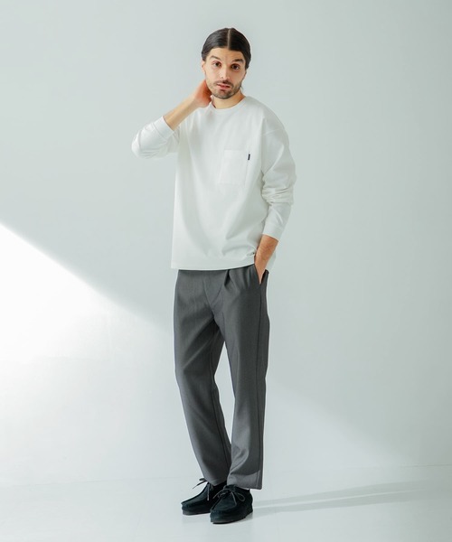 「URBAN RESEARCH Sonny Label」 長(zhǎng)袖Tシャツ MEDIUM ダークグレー メンズ