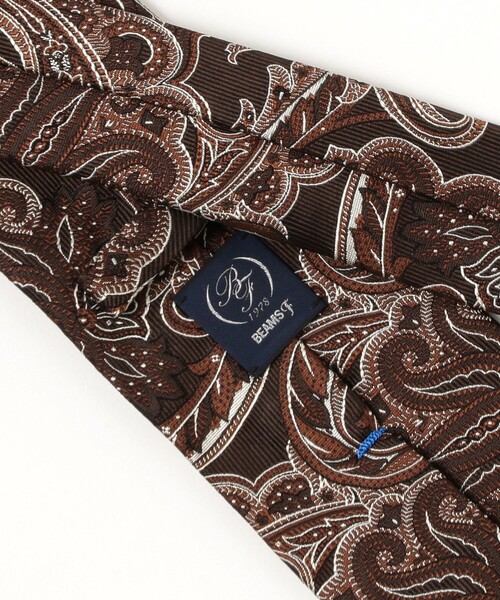 BEAMS F（ビームスF） ネクタイ シルク ペイズリー柄 ジャカード