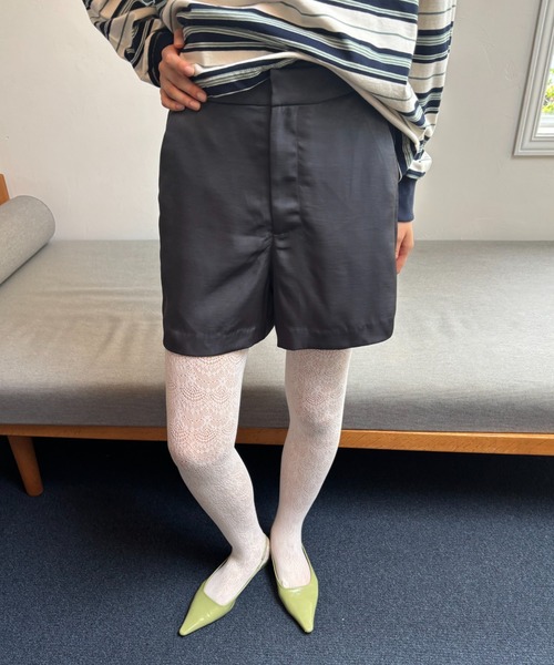 FUULLY STUDIO パンツ サテンショートパンツ/セットアップ レディース