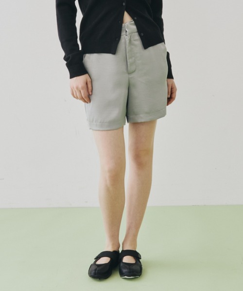 FUULLY STUDIO パンツ サテンショートパンツ/セットアップ レディース