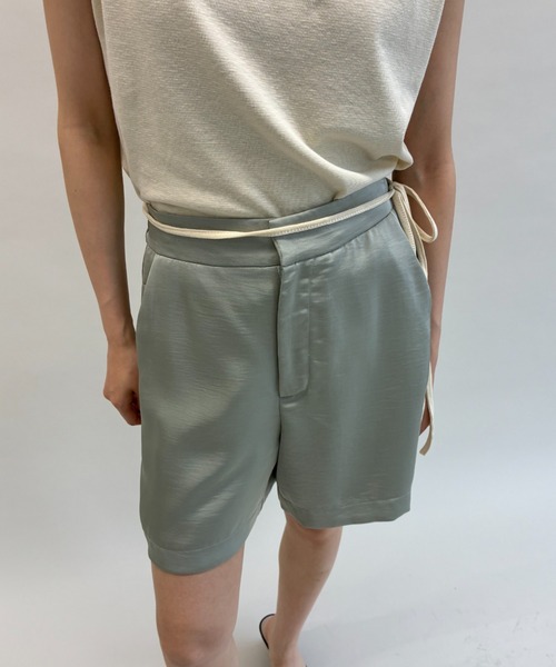 FUULLY STUDIO パンツ サテンショートパンツ/セットアップ レディース