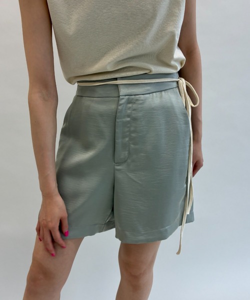 FUULLY STUDIO パンツ サテンショートパンツ/セットアップ レディース
