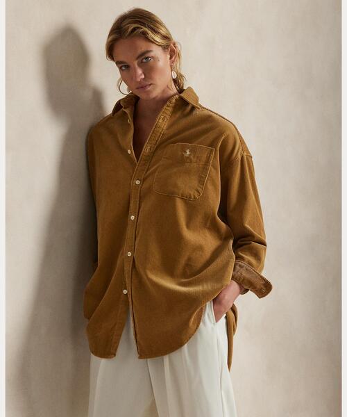 POLO RALPH LAUREN ブラウス シャツ ビッグ コットン コーデュロイ