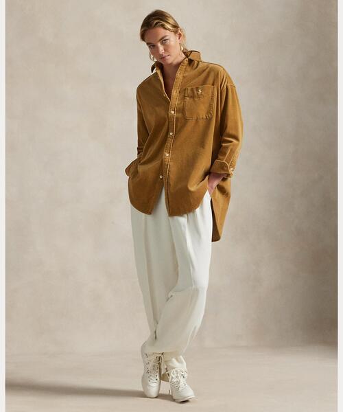 【新品・紙タグ付】ドゥで購入・ラルフローレンのコーデュロイシャツ 新品・紙タグ付】ドゥで購入・ラルフローレンのコーデュロイシャツ