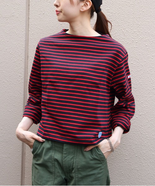 ORCIVAL（オーシバル） tシャツ コットンロード ボートネックロング