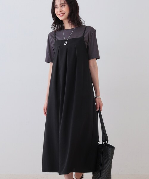 INDIVI ワンピース タックキャミワンピース : ZOZOTOWN Yahoo!店
