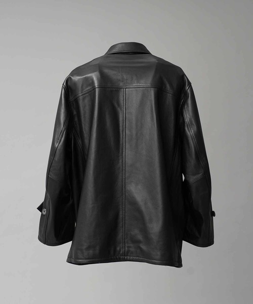 MAISON SPECIAL カーコート size1 ブラック MAISON SPECIAL ブルゾン アウター 「UNISEX」Sheep Leather Car