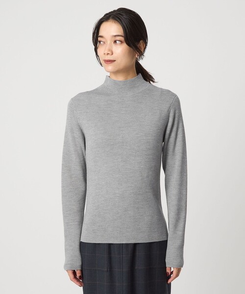 新品同様★グリーンレーベルリラクシング2025AWウールリブボトルネックニット green label relaxing（グリーンレーベルリラクシング） ニット