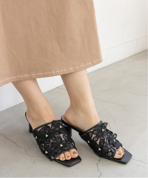 「RANDA」 ミュール S クリーム レディース_画像5