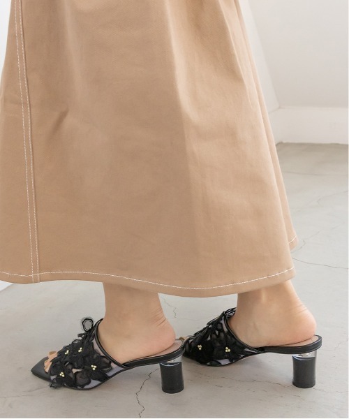 「RANDA」 ミュール S クリーム レディース_画像6