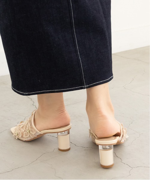 「RANDA」 ミュール S クリーム レディース_画像9
