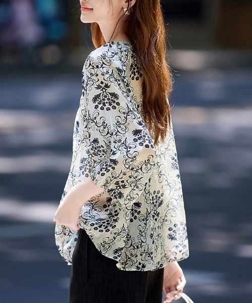 花柄　ブラウス　3/17で削除 UNTITLED｜【花柄/洗える】ボタニカルブラウス | Rakuten Fashion(楽天