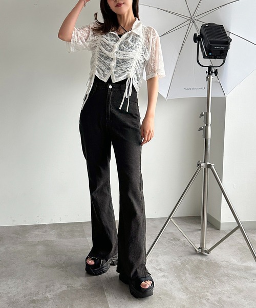 「apres jour mignon」 半袖カットソー X-LARGE ピンク レディース_画像7