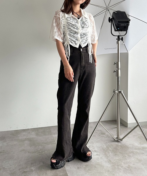 「apres jour mignon」 半袖カットソー X-LARGE ピンク レディース_画像8