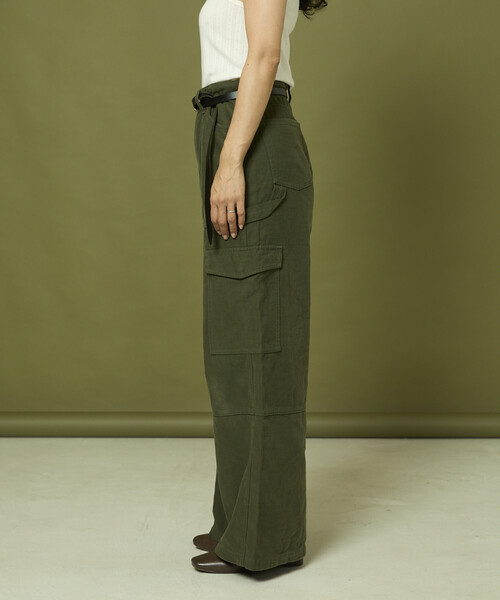 Freada（フリーダ） パンツ ミリタリーワイドパンツ レディース