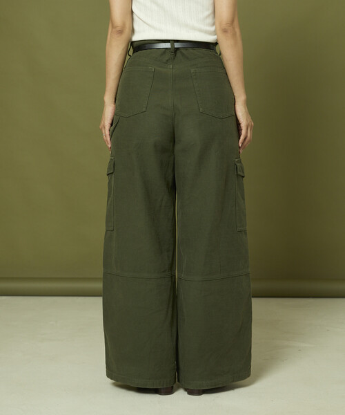 Freada（フリーダ） パンツ ミリタリーワイドパンツ レディース