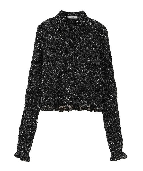 CLANE ★ MIX MESH GATHER SHIRT MIX MESH GATHER SHIRT（シャツ/ブラウス）｜CLANE（クラネ）の