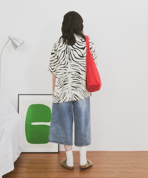 「MERLOT」 半袖シャツ FREE グリーン系その他 レディース_画像4