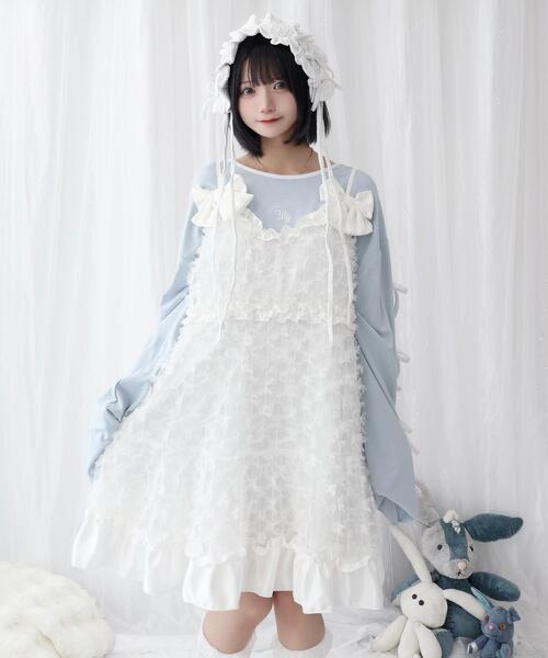 Whinny ワンピース Whinny/きらめいたふりりんワンピちゃん : ZOZOTOWN