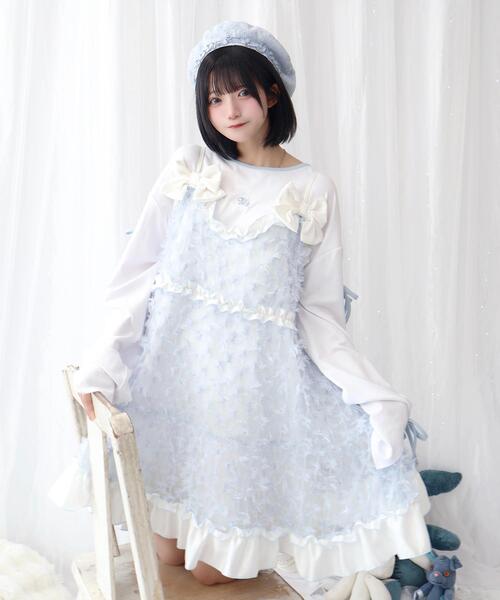 Whinny ワンピース Whinny/きらめいたふりりんワンピちゃん : ZOZOTOWN