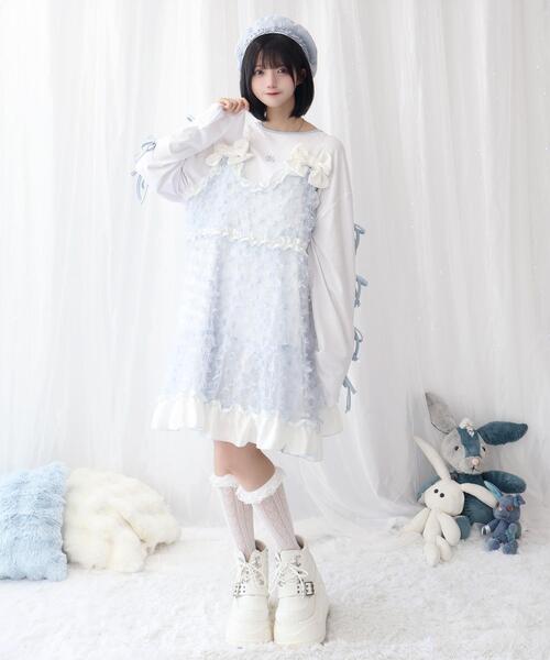 Whinny ワンピース Whinny/きらめいたふりりんワンピちゃん : ZOZOTOWN