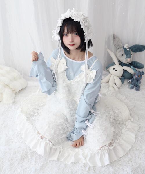 Whinny ワンピース Whinny/きらめいたふりりんワンピちゃん : ZOZOTOWN