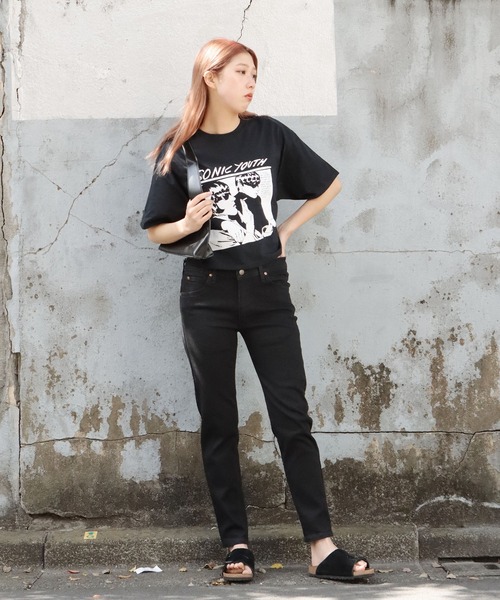 「ROOPTOKYO」 半袖Tシャツ L ブラック レディース_画像2