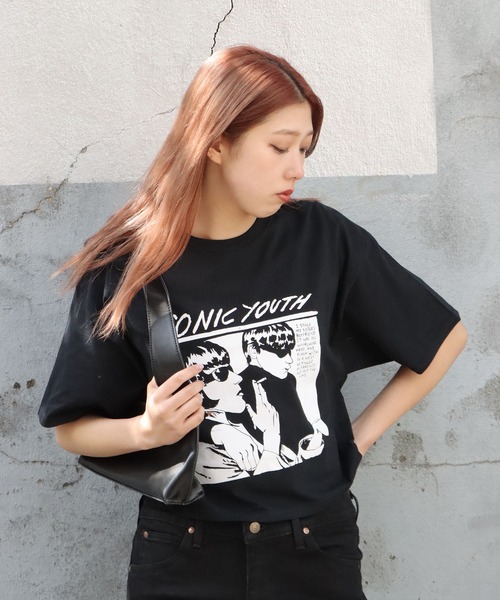 「ROOPTOKYO」 半袖Tシャツ L ブラック レディース_画像3