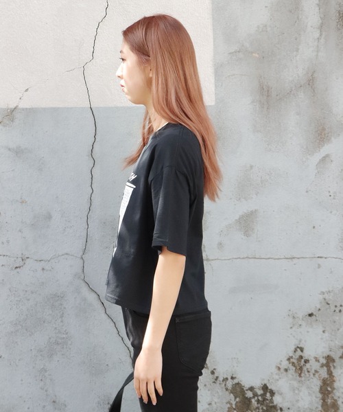 「ROOPTOKYO」 半袖Tシャツ L ブラック レディース_画像4