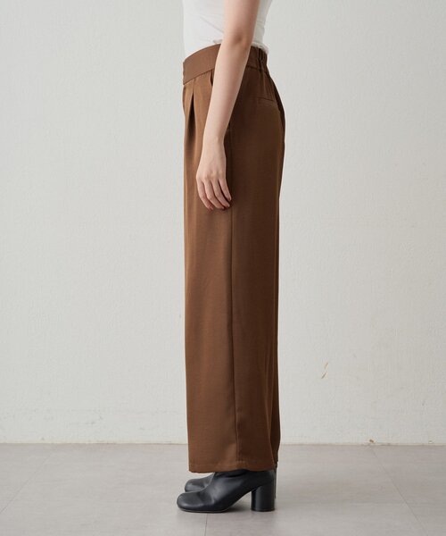 Loungedress（ラウンジドレス） パンツ ワイドベルトサテンパンツ 2nd