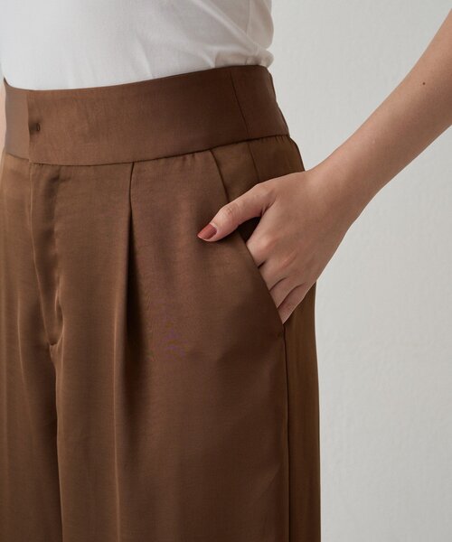 Loungedress（ラウンジドレス） パンツ ワイドベルトサテンパンツ 2nd