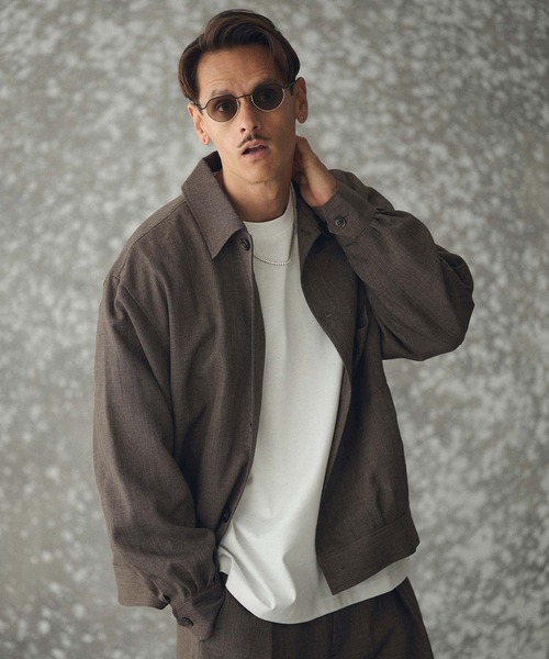 THEOREM コート ジャケット mj11160- Wool-like Sharky Worker Jacket