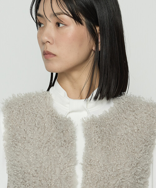 K.T KIYOKO TAKASEキヨコタカセ シープボア調 フェイクファージレ