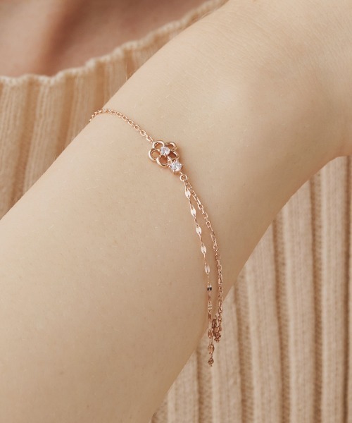 Canal4℃（カナルヨンドシー） ブレスレット シルバー フラワー