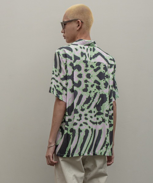 「BAL」 半袖シャツ MEDIUM グリーン メンズ_画像2