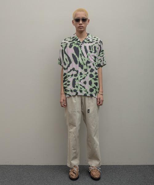 「BAL」 半袖シャツ MEDIUM グリーン メンズ_画像8