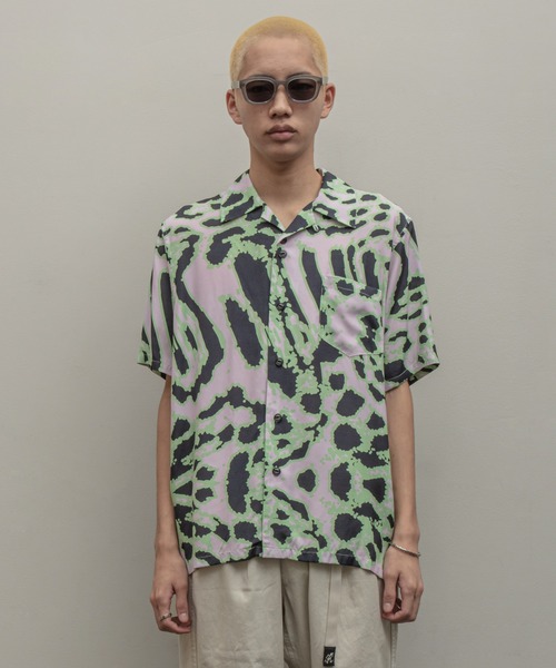 「BAL」 半袖シャツ MEDIUM グリーン メンズ_画像9