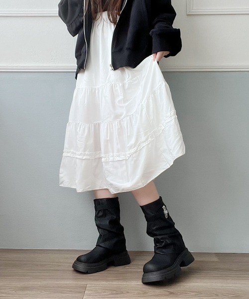 NANA様 ブーツ M黒 Nana（ファッション） ブーツ ルーズブーツ レディース : ZOZOTOWN