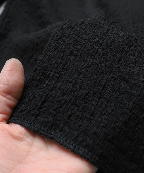 「reca」 半袖カットソー FREE ブラック レディース_画像9