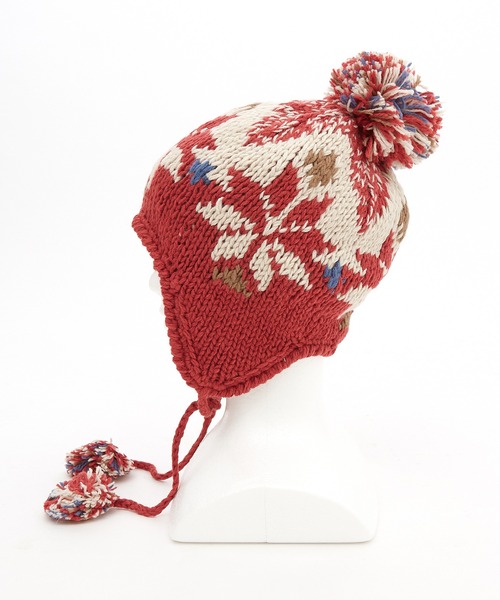 ニット帽 ニットキャップ レディース an meets zakka ノルディック柄
