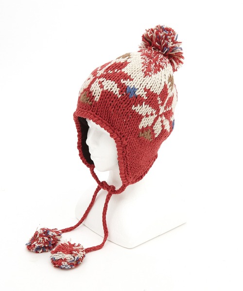 ニット帽 ニットキャップ レディース an meets zakka ノルディック柄