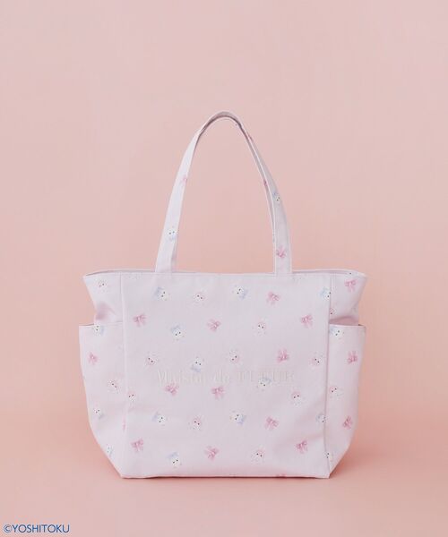 Maison de FLEUR（メゾンドフルール） トートバッグ クリーミーねこ