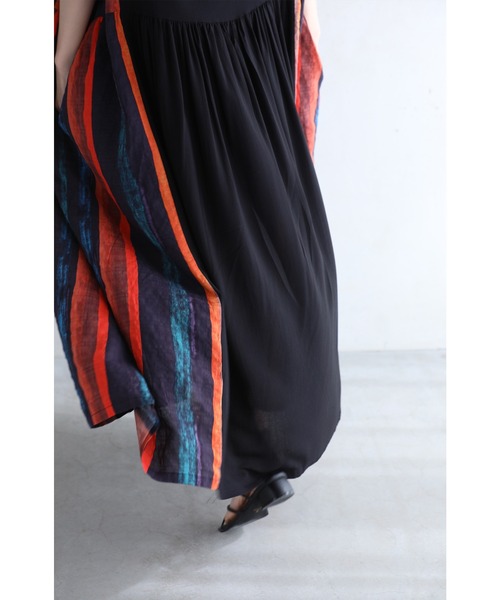 「CAWAII」 半袖ワンピース FREE ブラック レディース_画像3