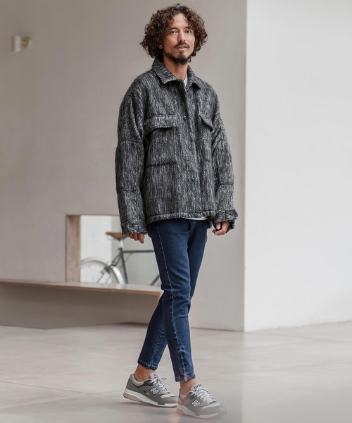 CAMBIO（カンビオ） ジーンズ mp14291-裾ZIPデニムテーパードパンツ