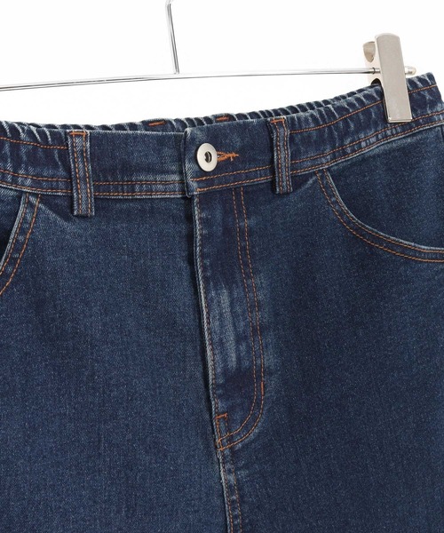 テーパードデニムパンツ CAMBIO（カンビオ） ジーンズ mp14291-裾ZIPデニムテーパードパンツ