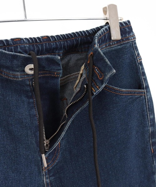 CAMBIO（カンビオ） ジーンズ mp14291-裾ZIPデニムテーパードパンツ