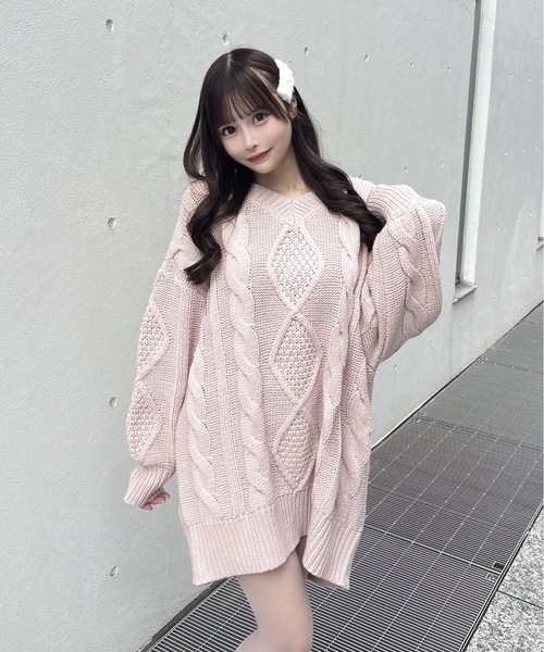 FOXEY バックリボンニットワンピース one way（ワンウェイ） ワンピース バックリボンニットワンピース