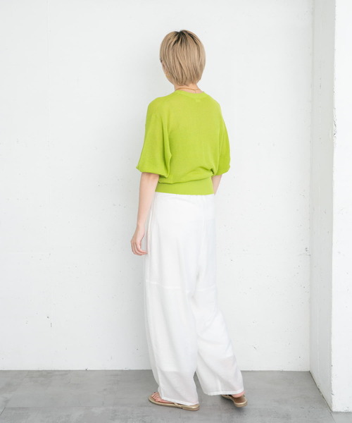 「KBF」 パンツ ONE ブラック レディース_画像8