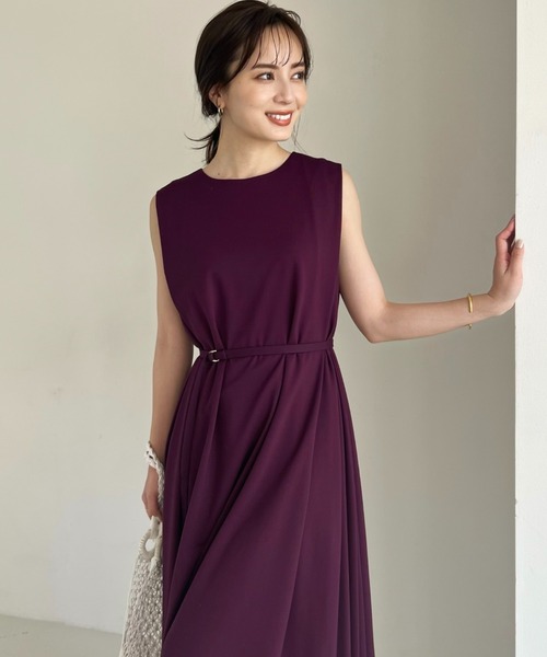 anuans（アニュアンス） ノースリーブワンピース FREE ホワイト