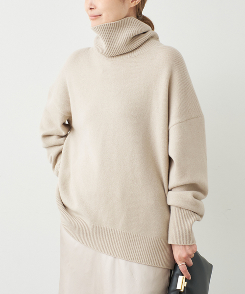 【未着用】DeuxiemeClasseミドルゲージタートルニットプルオーバー秋冬 ミドルゲージタートル（ニット/セーター）｜Deuxieme Classe